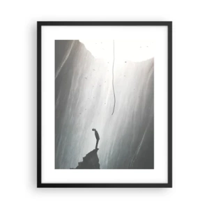 Pôster com moldura preta - Sempre há uma saída - 40x50 cm