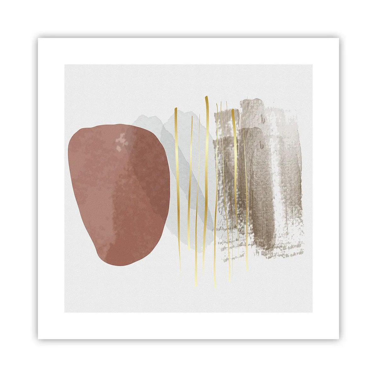 Pôster - Colunata abstrata - 40x40 cm