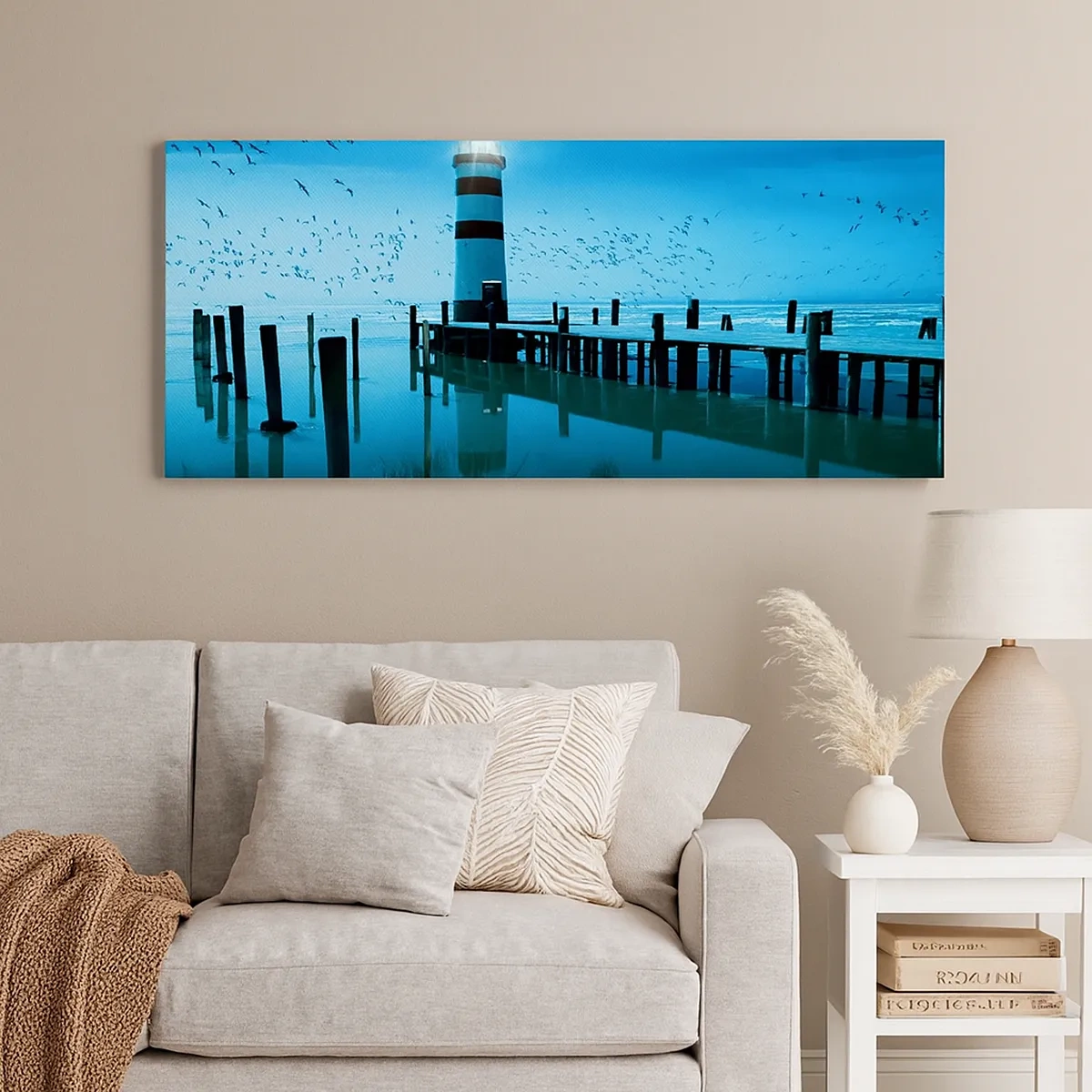 Quadro em tela - E não se teme o escuro - 30x30 cm