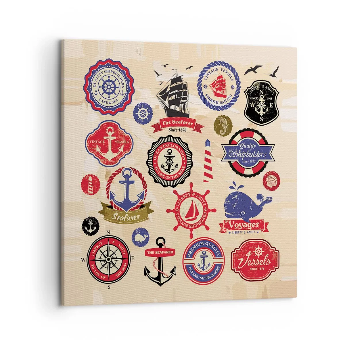 Quadro em tela - Irmandade da vela - 50x50 cm