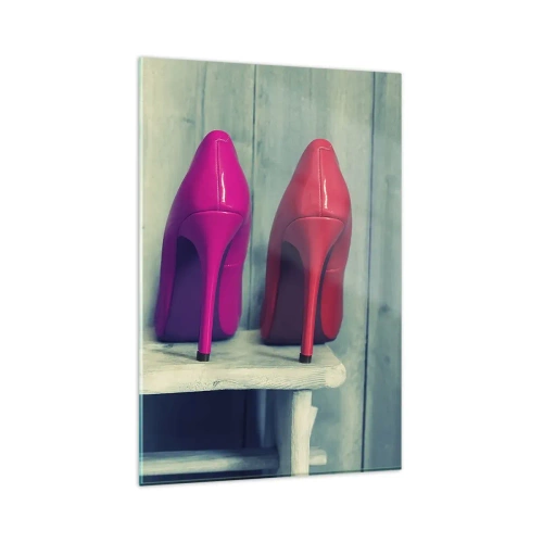 Quadro em vidro - Um passeio no arco-íris - 80x120 cm