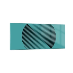 Quadro em vidro - Círculo – uma variação geométrica - 120x50 cm