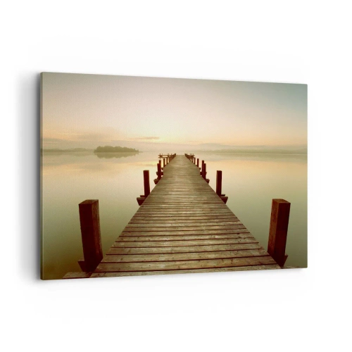 Quadro em tela - Antes do amanhecer, nascer do sol, luz - 120x80 cm