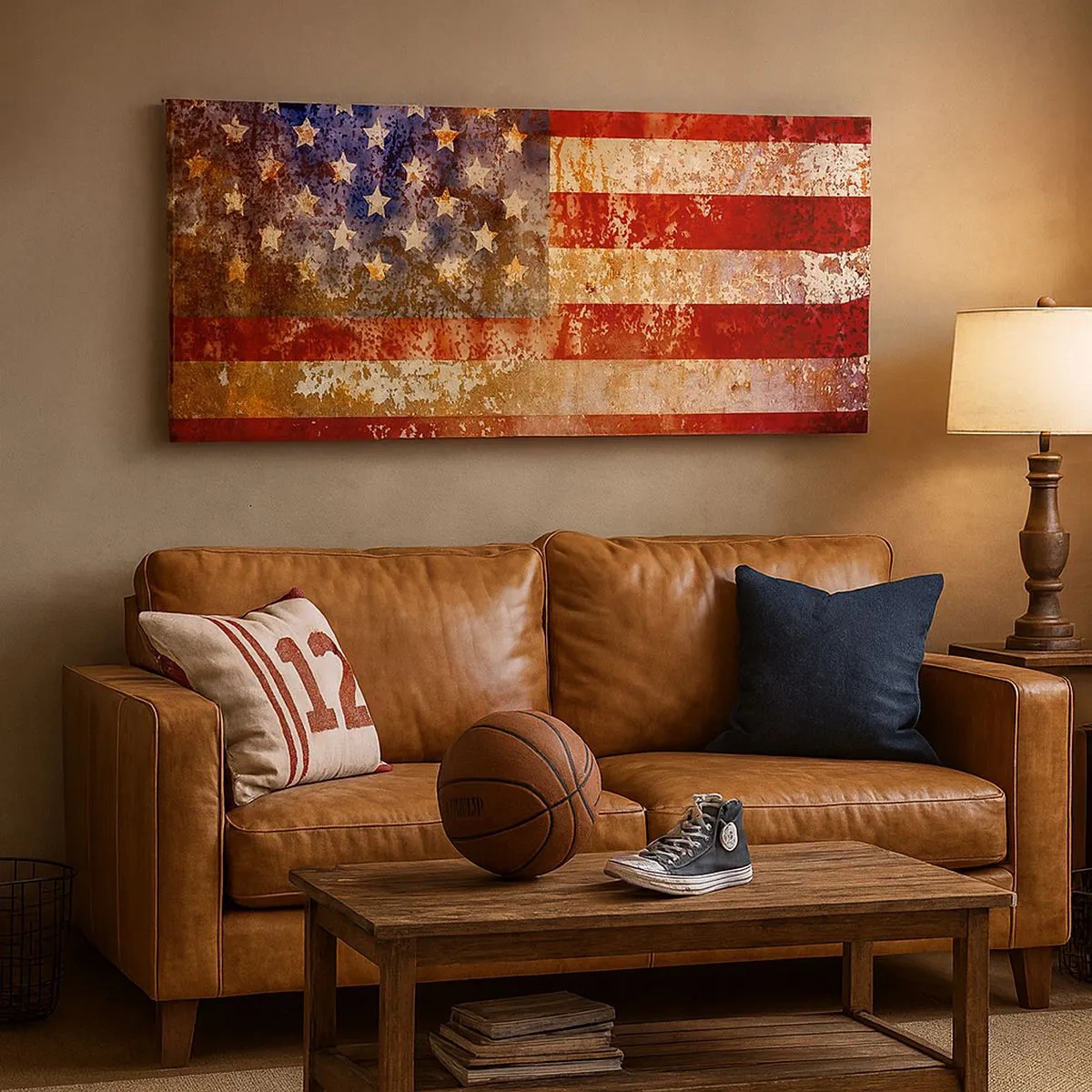 Quadro em tela - A glória não será esquecida - 100x40 cm