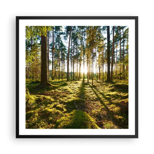 Pôster com moldura preta - ...Além das sete florestas - 60x60 cm
