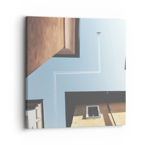 Quadro em tela - Acima do labirinto da cidade - 30x30 cm