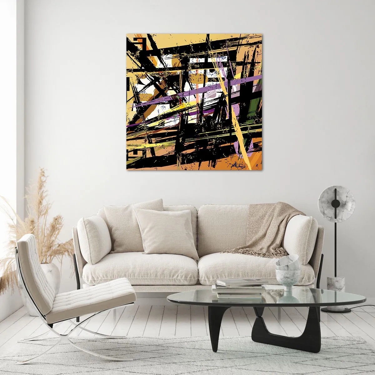 Quadro em vidro - Corte afiado - 30x30 cm