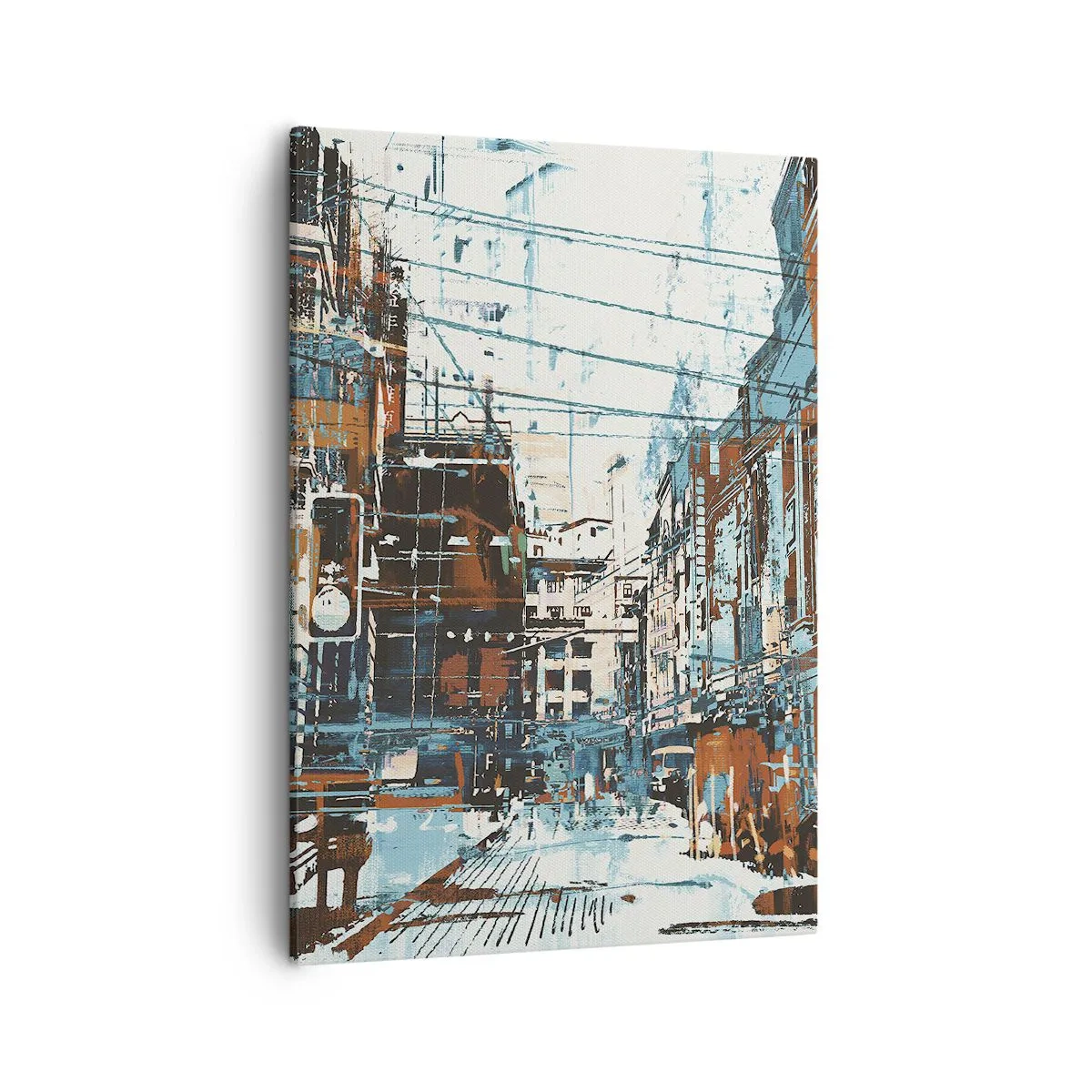 Quadro em tela - Um desgastado percurso urbano - 50x70 cm