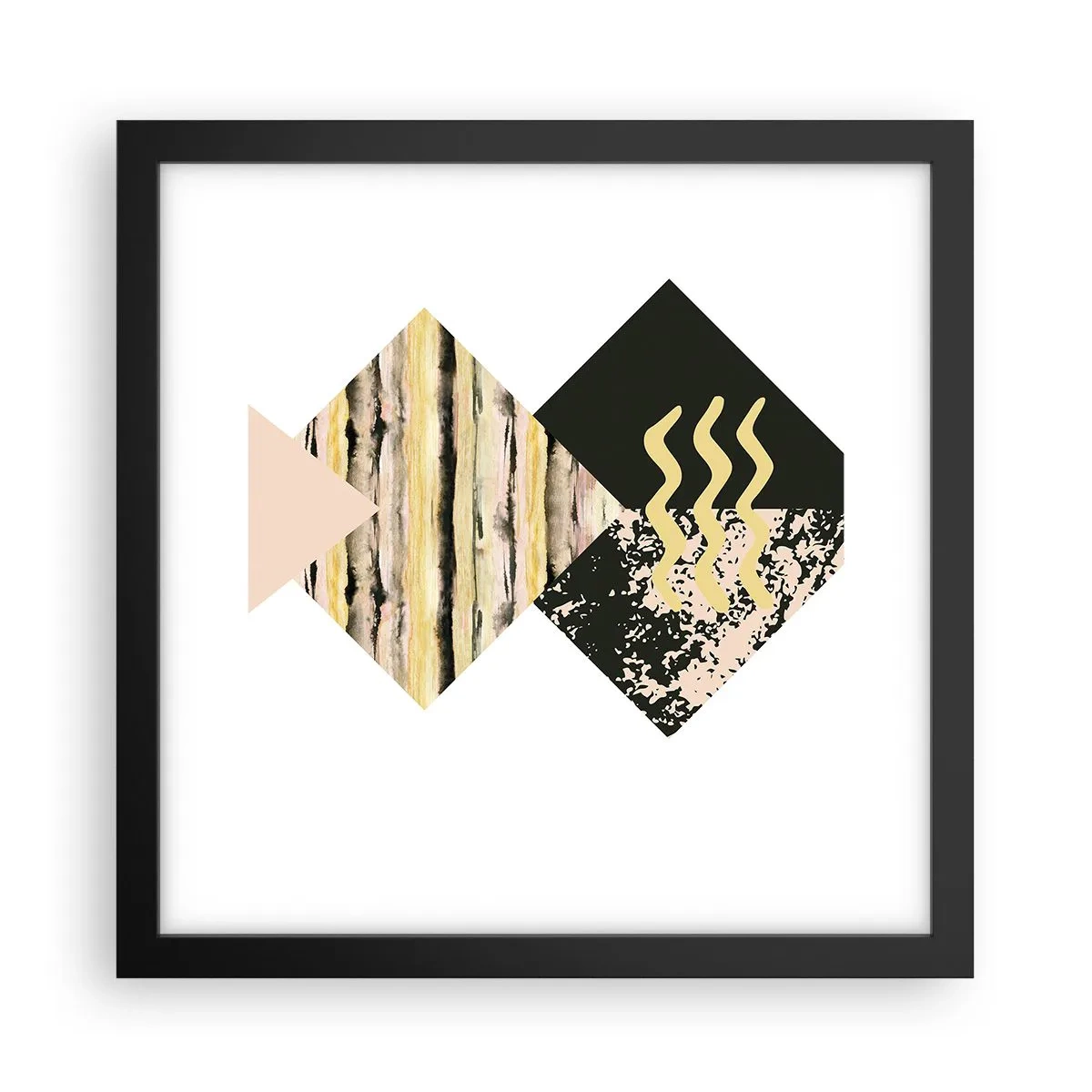 Pôster com moldura preta - Não é tão simples assim - 30x30 cm