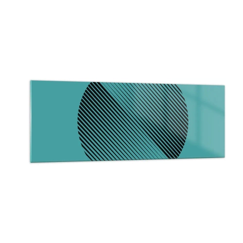 Quadro em vidro - Círculo – uma variação geométrica - 140x50 cm
