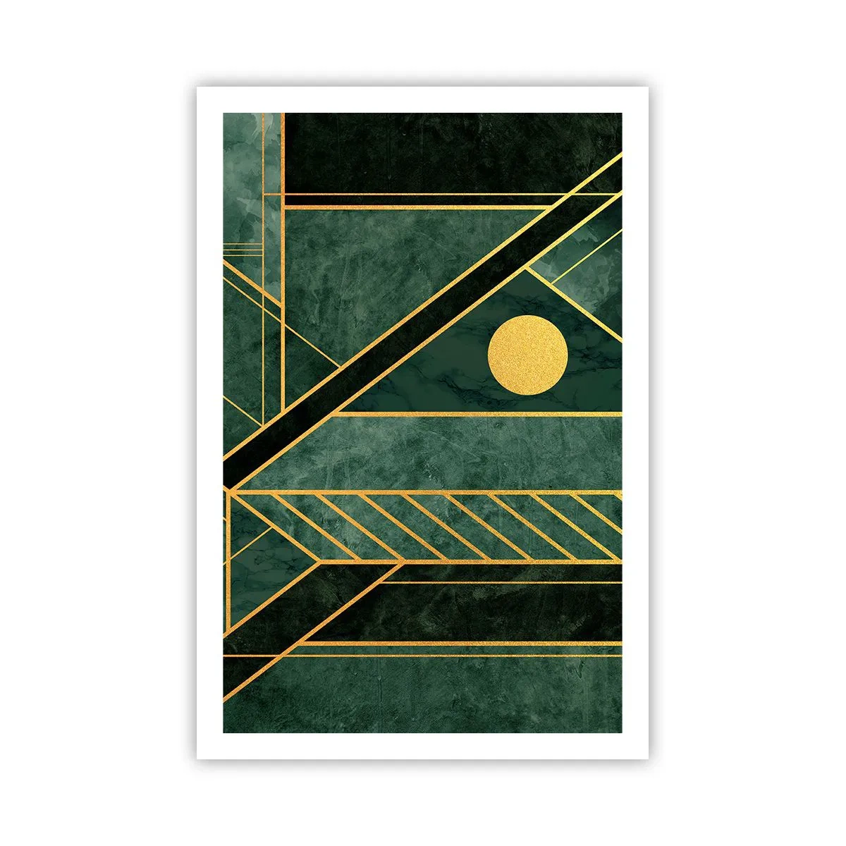 Pôster - A dinâmica do ouro e do azul - 61x91 cm