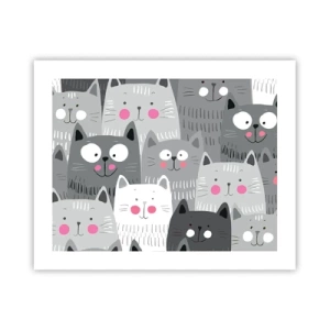 Pôster - O mundo dos gatos - 50x40 cm