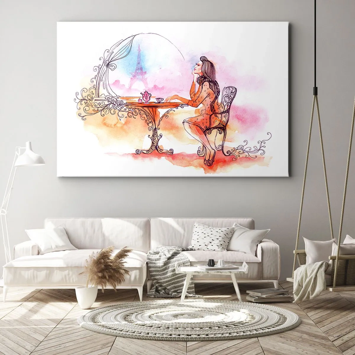 Quadro em tela - Elegância parisiense - 120x80 cm