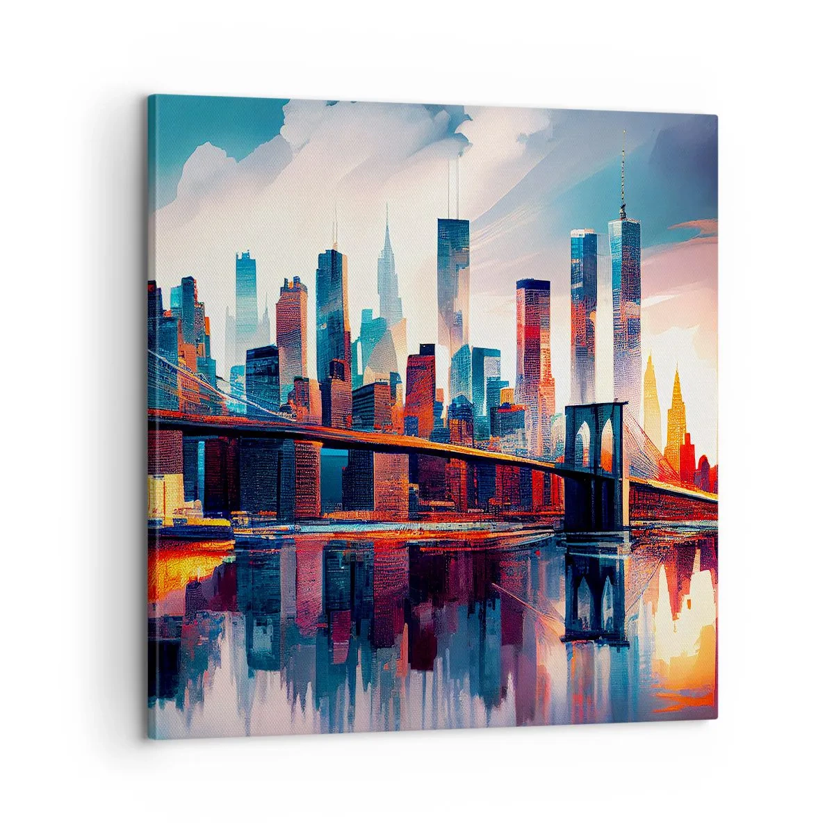 Quadro em tela - Nova York dos sonhos - 60x60 cm