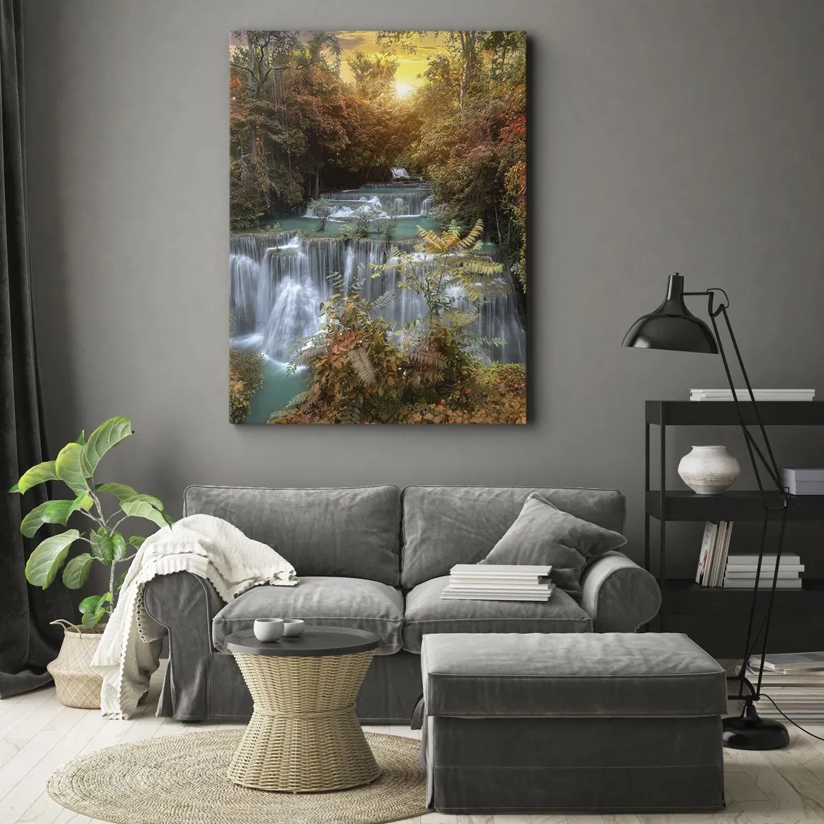 Quadro em tela - O tesouro escondido da floresta - 50x70 cm