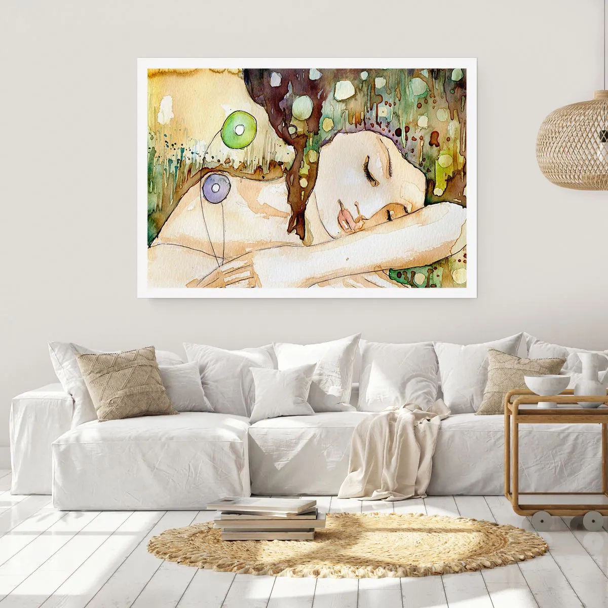 Pôster - Um sonho Violeta Esmeralda - 70x50 cm