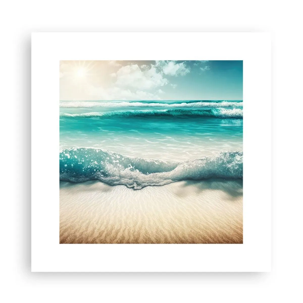 Pôster - A paz do oceano - 30x30 cm