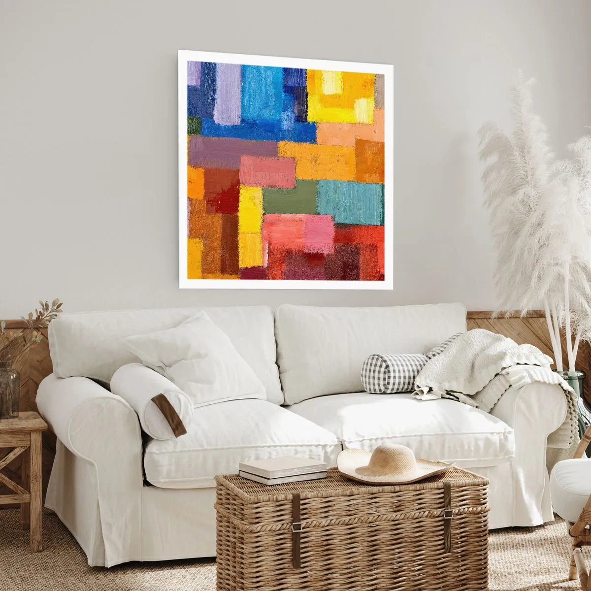 Pôster - Cada um diferente, todos coloridos - 40x40 cm