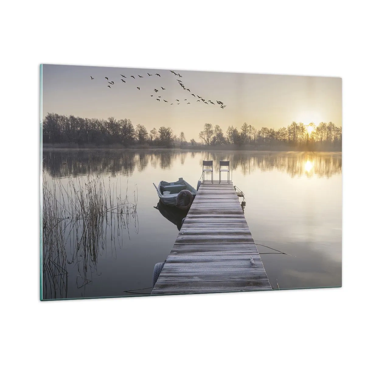 Quadro em vidro - Voltarei dentro de algum tempo - 120x80 cm