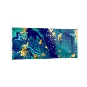 Quadro em vidro - Flocos de sol  - 120x50 cm