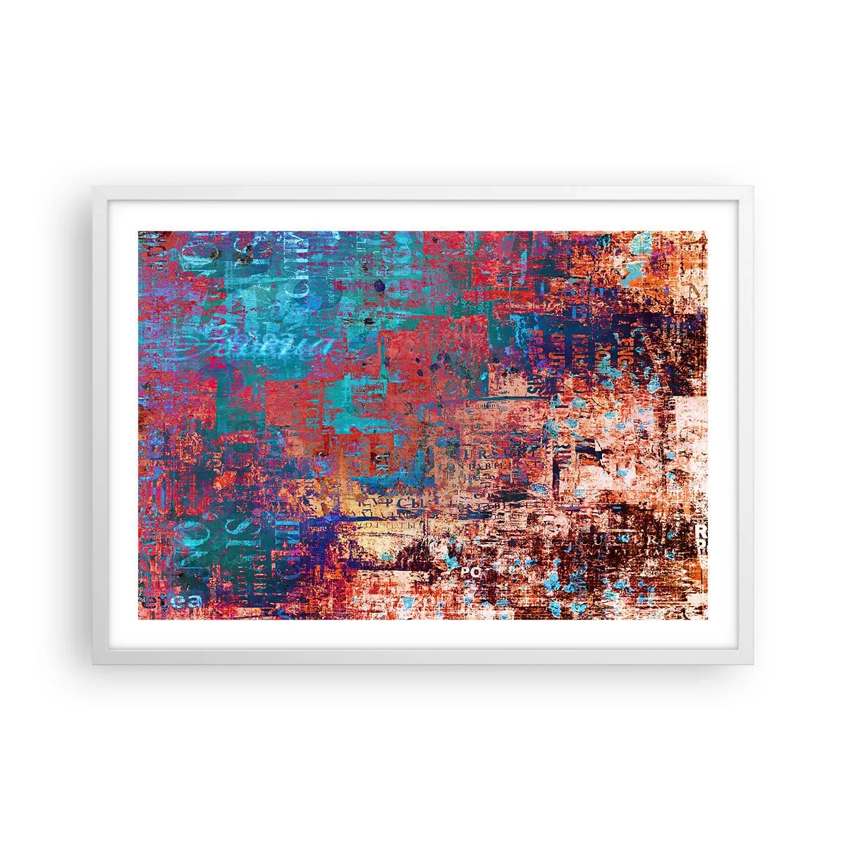 Pôster em moldura branca - Memória e esquecimento - 70x50 cm