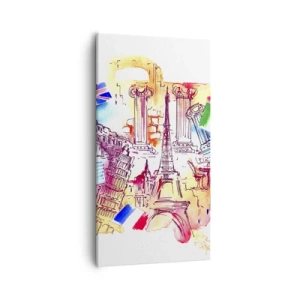 Quadro em tela - Tournée europeia - 55x100 cm