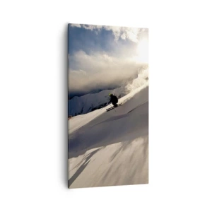 Quadro em tela - O desafio das montanhas - 55x100 cm