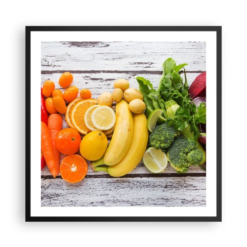 Pôster com moldura preta - Não é suficiente? - 60x60 cm