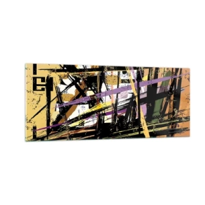 Quadro em vidro - Corte afiado - 100x40 cm