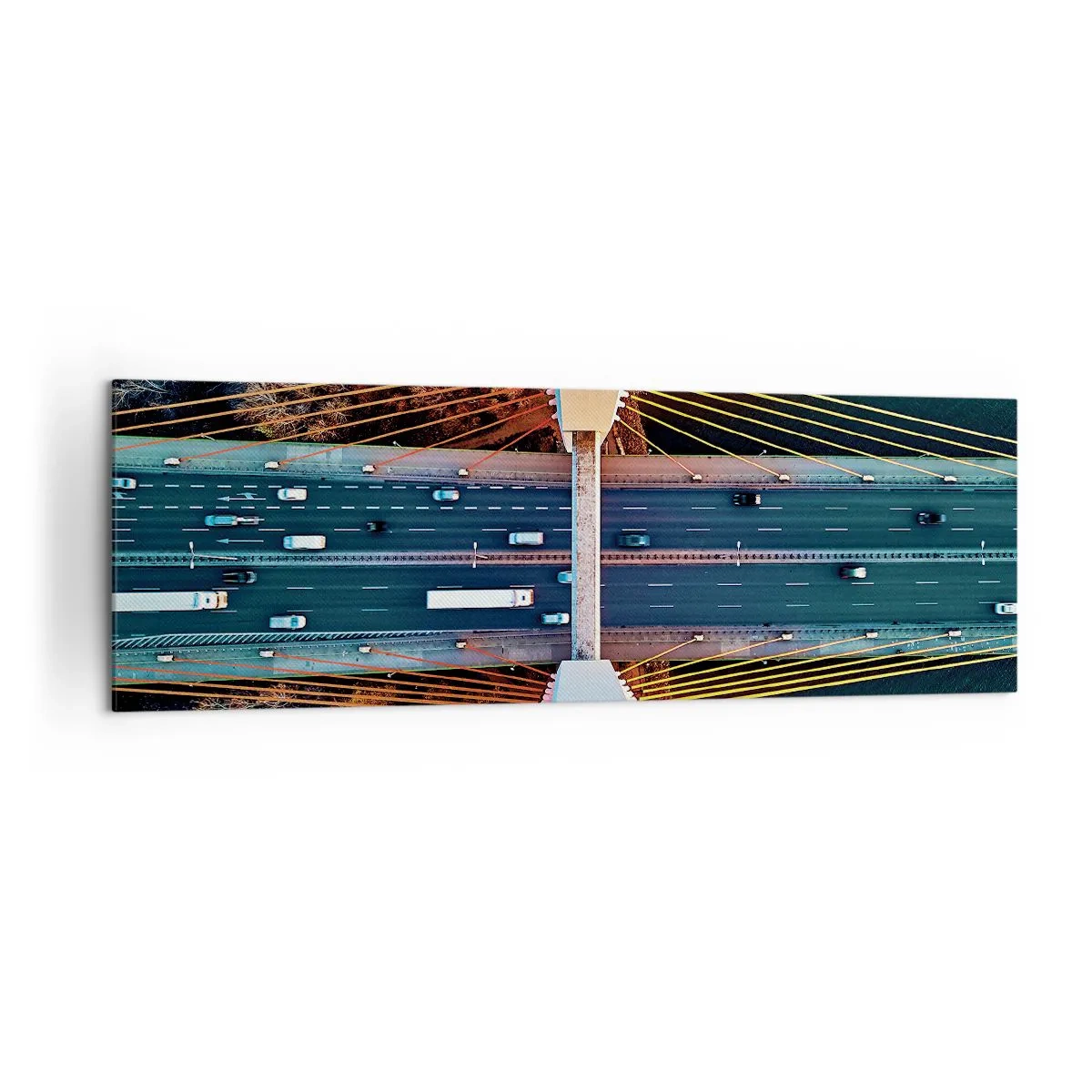 Quadro em tela - Além das águas, além das florestas - 160x50 cm