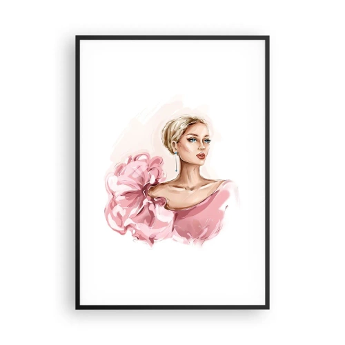 Pôster com moldura preta - Parece pintada... - 70x100 cm