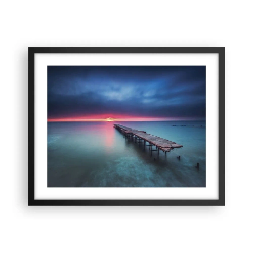 Pôster com moldura preta - Entre o céu e a terra - 50x40 cm