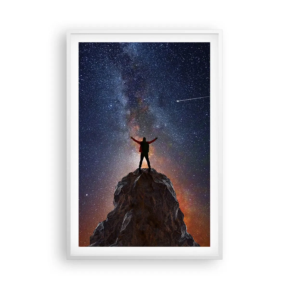 Pôster em moldura branca - A força está comigo! - 61x91 cm