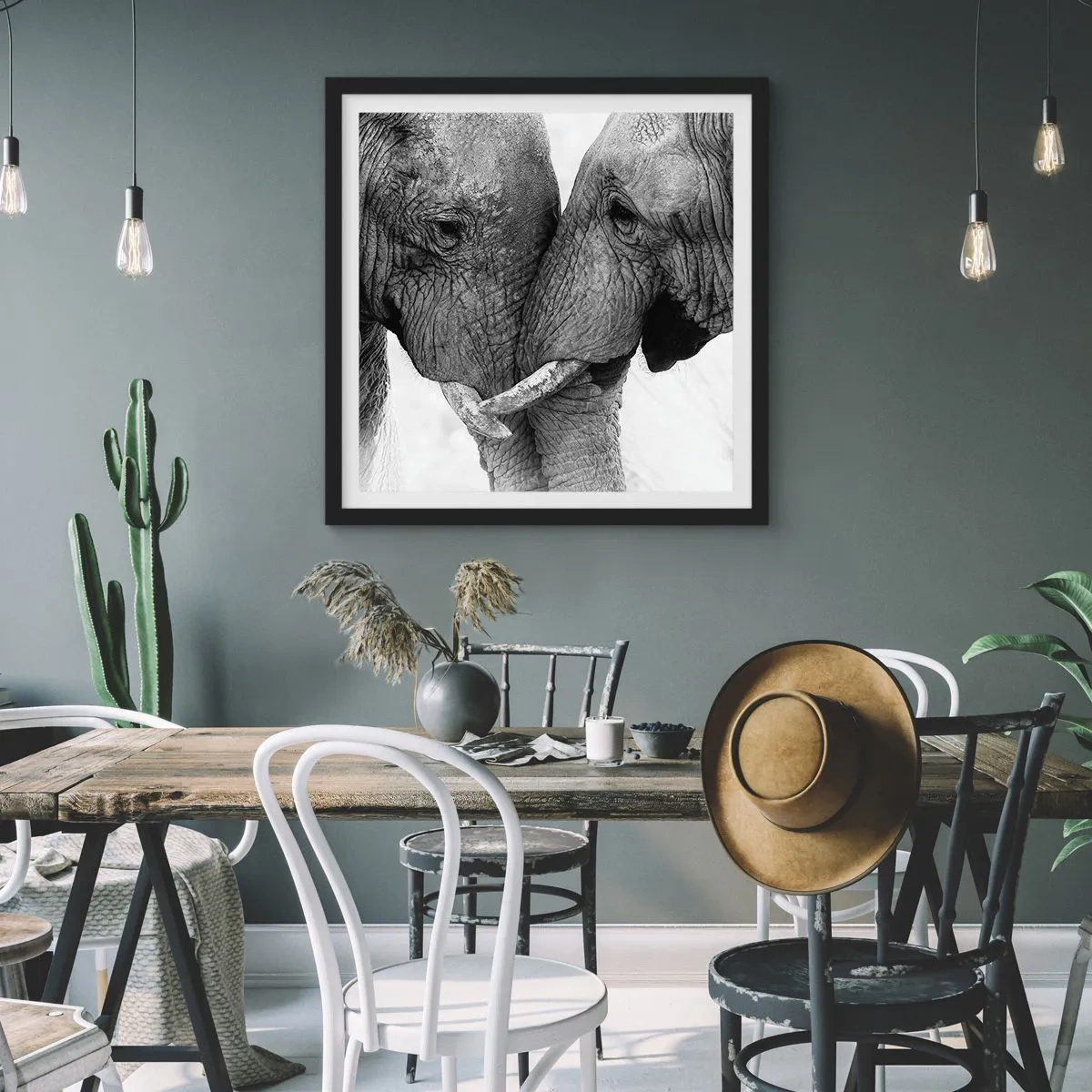 Pôster com moldura preta - Confissão sincera - 60x60 cm