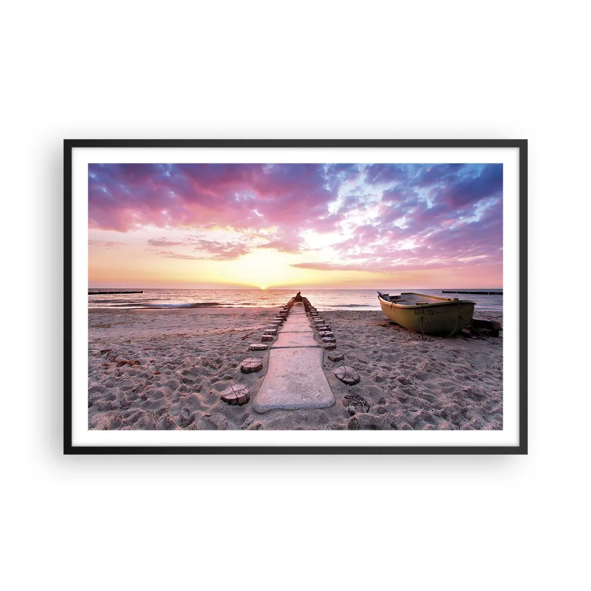 Pôster com moldura preta - Um momento de profunda experiência - 91x61 cm