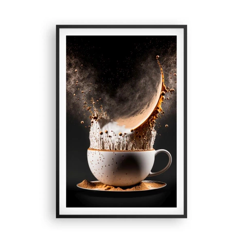 Pôster com moldura preta - Uma explosão de sabor - 61x91 cm