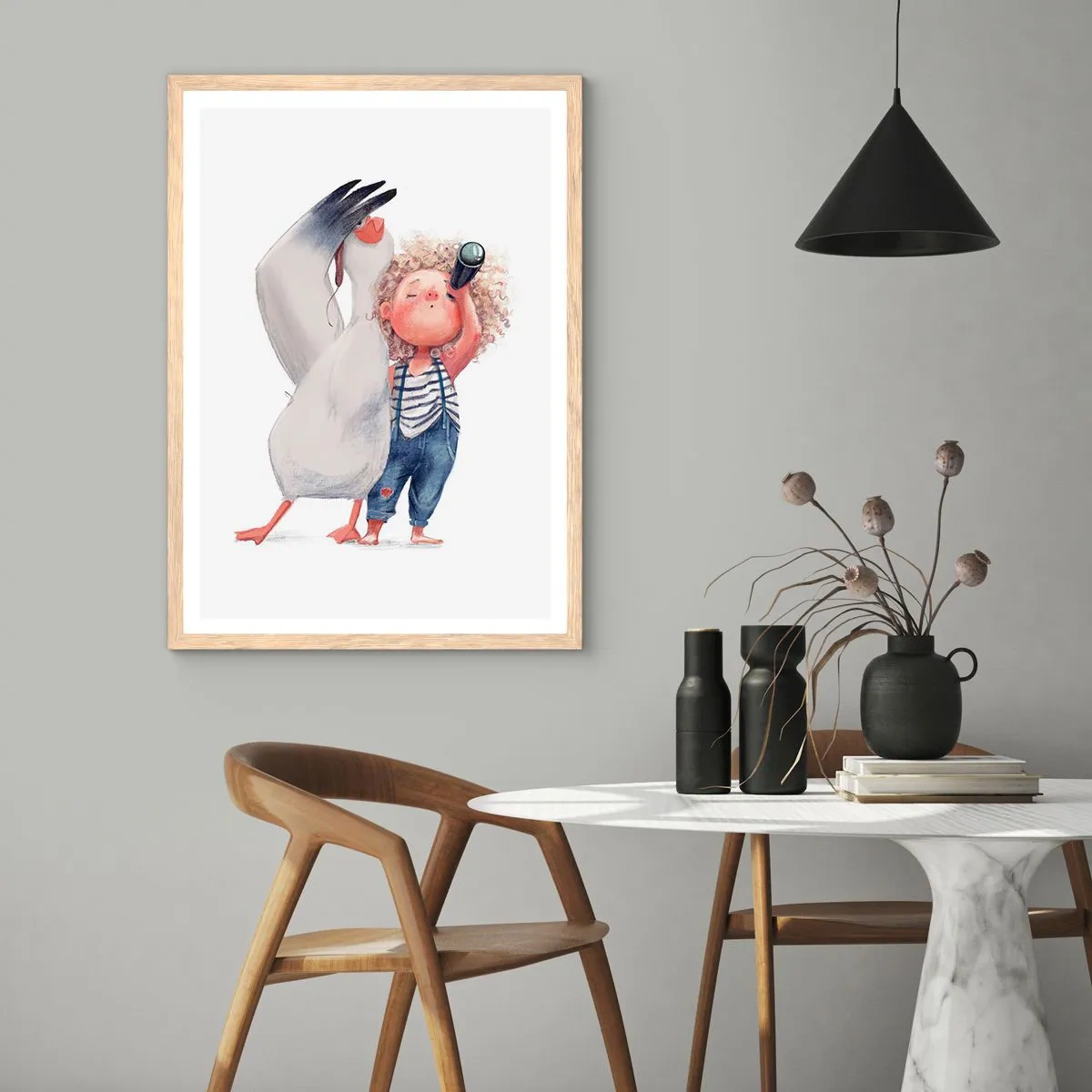 Pôster com moldura de carvalho claro - O itinerário da grande viagem - 61x91 cm