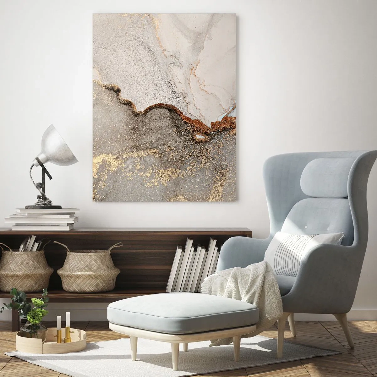 Quadro em vidro - No limite das cores - 50x70 cm