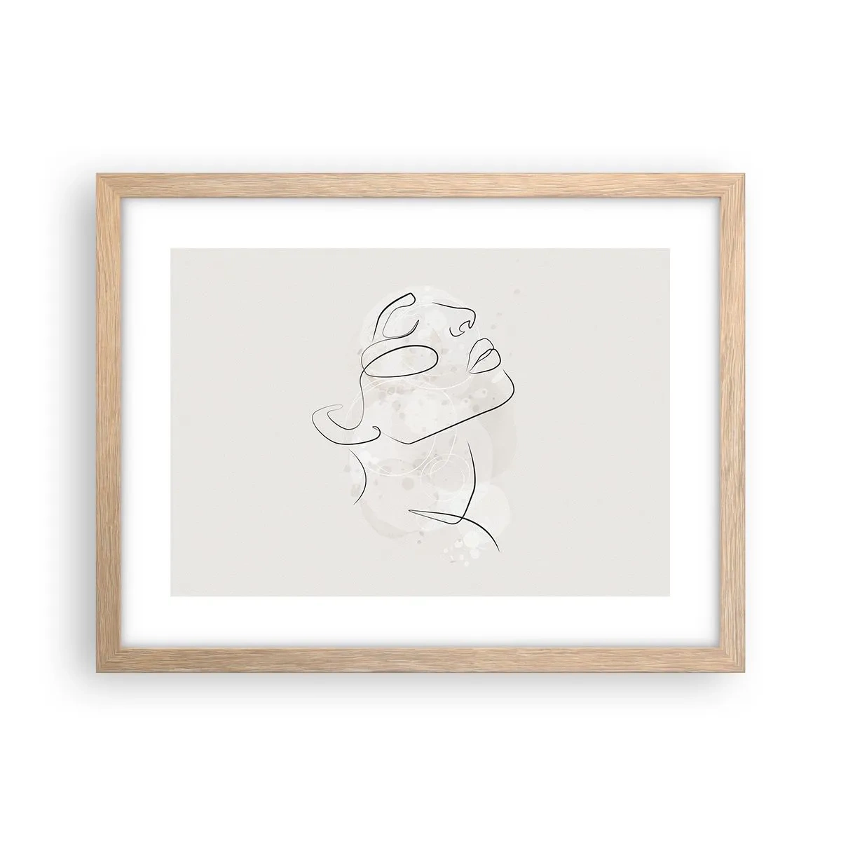 Pôster com moldura de carvalho claro - Esboço de um sonho - 40x30 cm