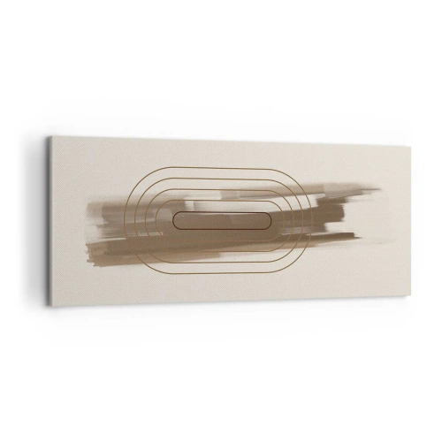 Quadro em tela - Um sopro de cinza - 120x50 cm