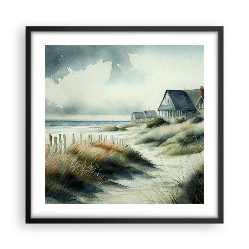 Pôster com moldura preta - Longe da agitação - 50x50 cm