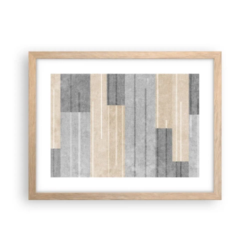 Pôster com moldura de carvalho claro - Composição: mantenha vertical - 40x30 cm