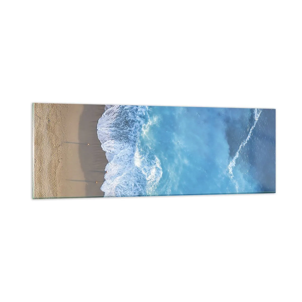 Quadro em vidro - O poder do azul - 90x30 cm