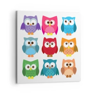 Quadro em tela - As diferenças podem ser divertidas - 50x50 cm