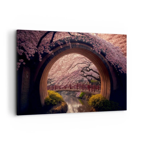 Quadro em tela - Primavera japonesa - 120x80 cm
