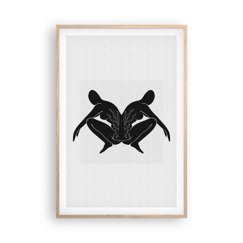 Pôster com moldura de carvalho claro - Uma alma comum - 61x91 cm