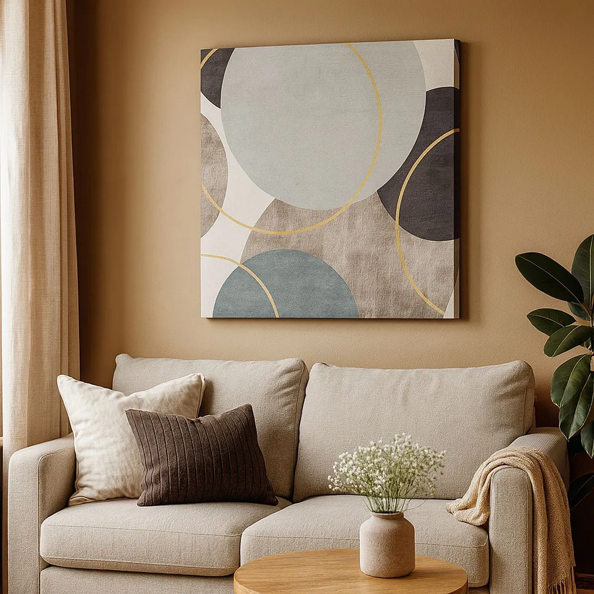 Quadro em tela - Roda por roda - 30x30 cm