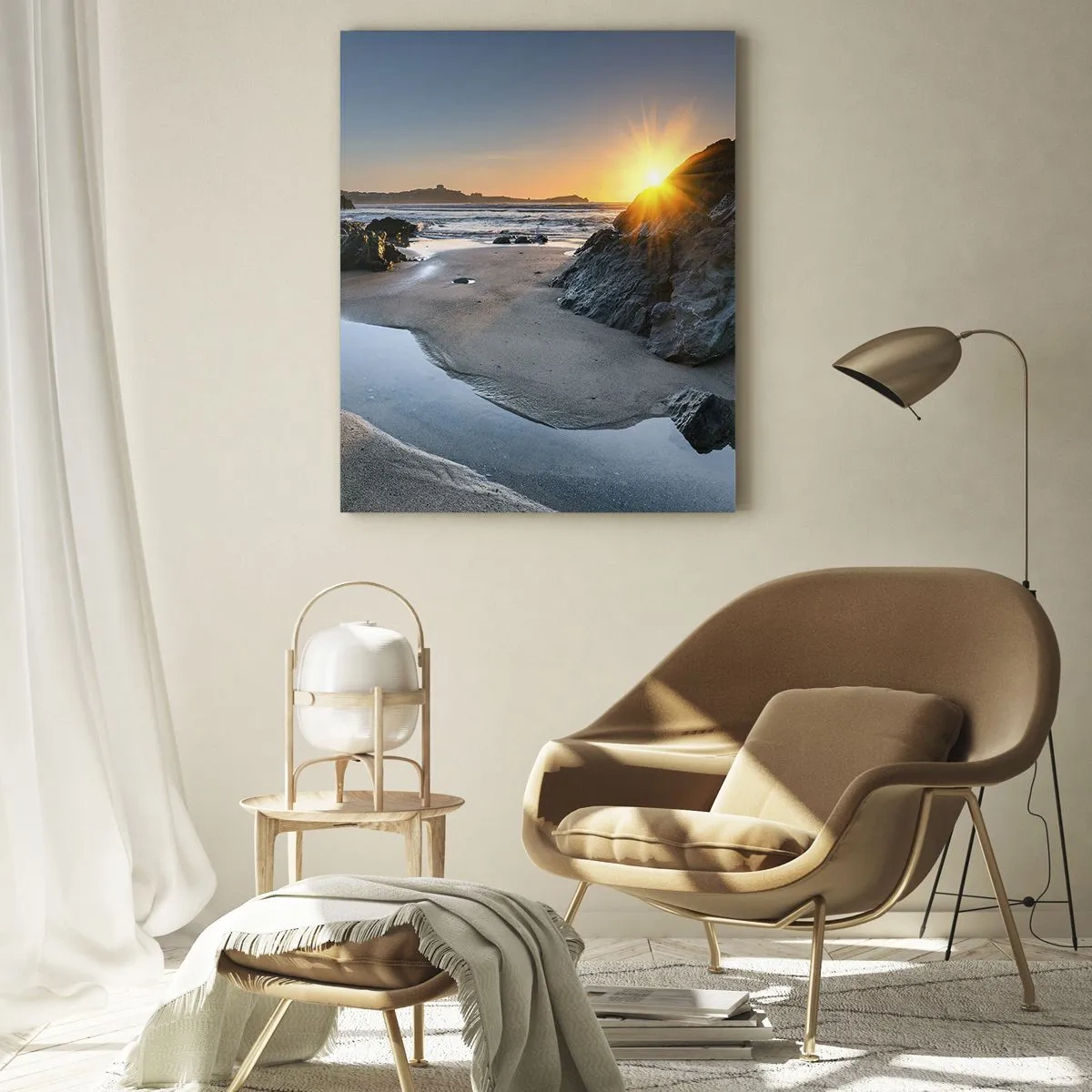 Quadro em vidro - Intocado pela mão humana - 50x70 cm