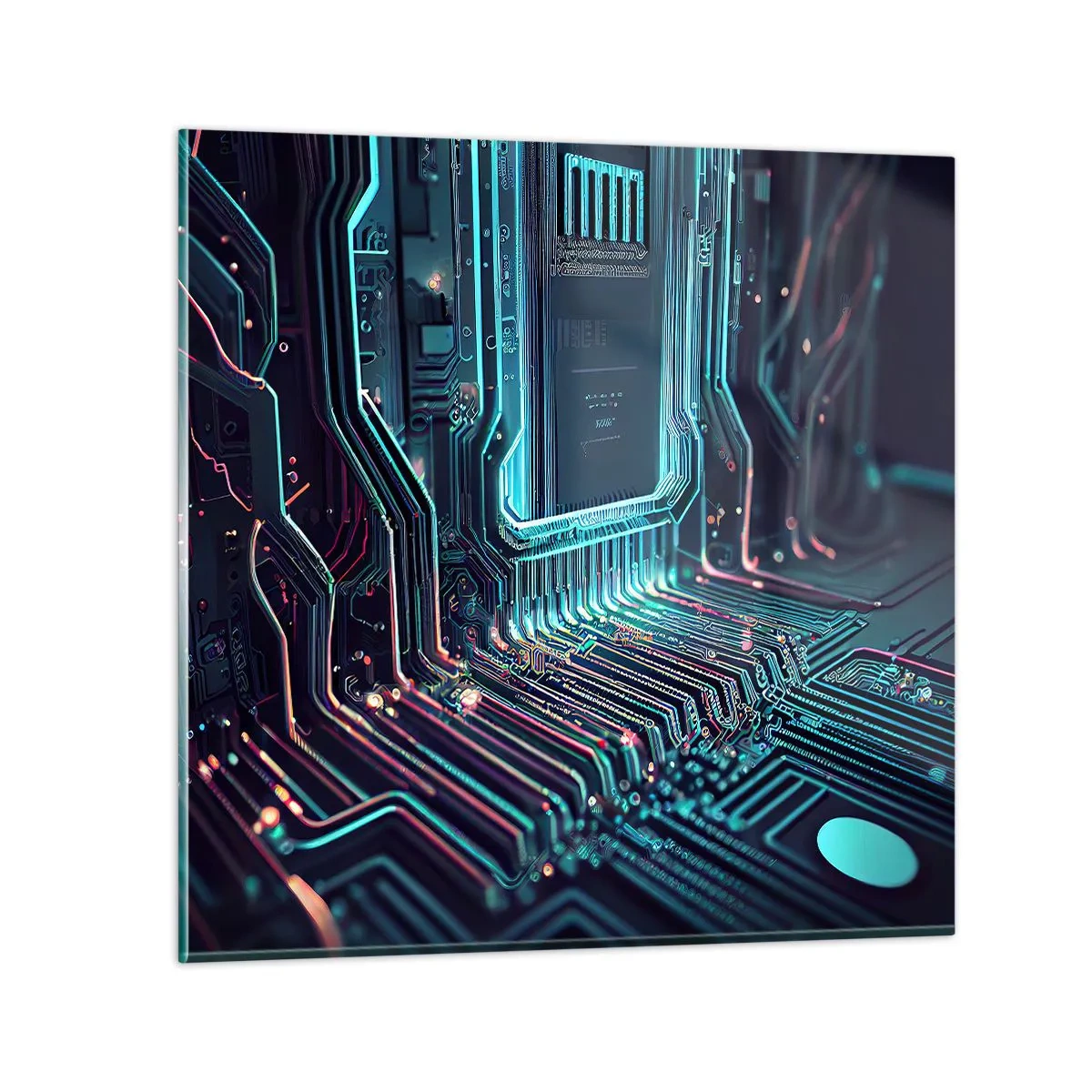 Quadro em vidro - Só estou a pensar... - 70x70 cm