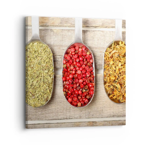 Quadro em tela - Magia da cozinha - 30x30 cm